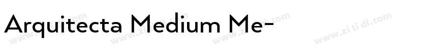 Arquitecta Medium Me字体转换